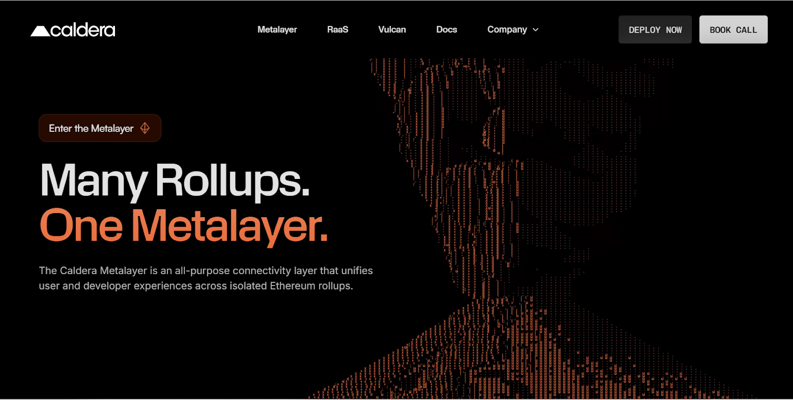 Caldera blockchain rollup Celestia integration