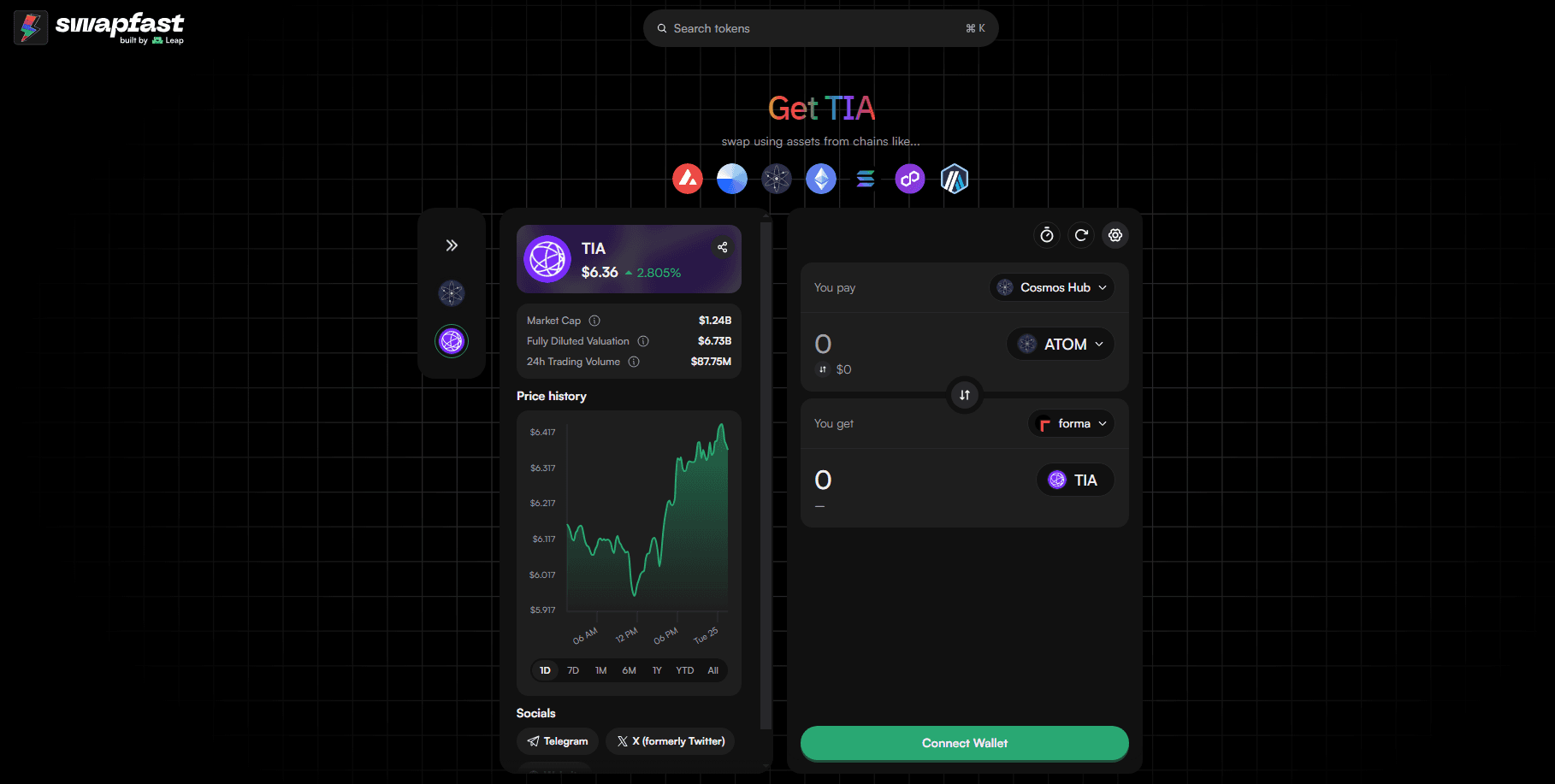 Celestia shared security restaking dashboard